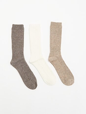 Pack de 3 pares de calcetines cálidos