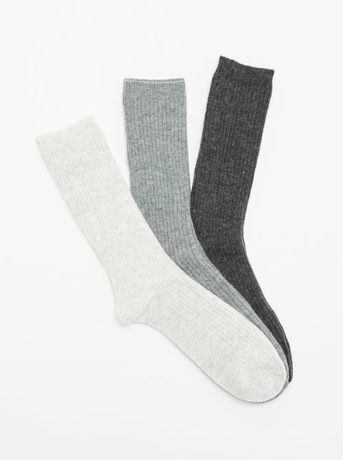Pack de 3 pares de calcetines cálidos - Kiabi