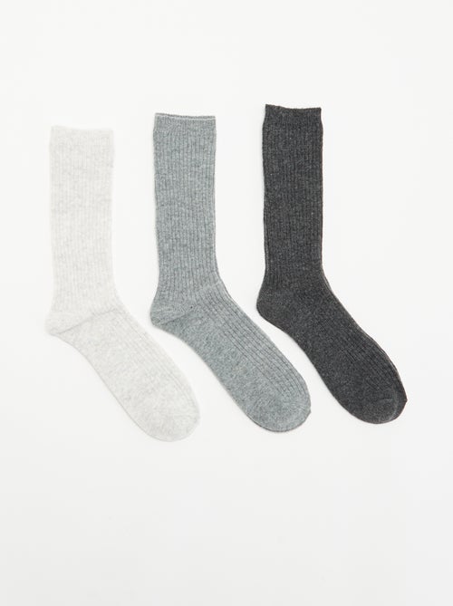 Pack de 3 pares de calcetines cálidos - Kiabi
