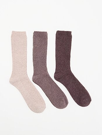 Pack de 3 pares de calcetines cálidos