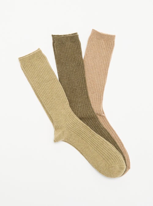 Pack de 3 pares de calcetines cálidos - Kiabi