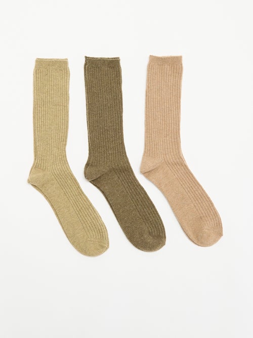 Pack de 3 pares de calcetines cálidos - Kiabi