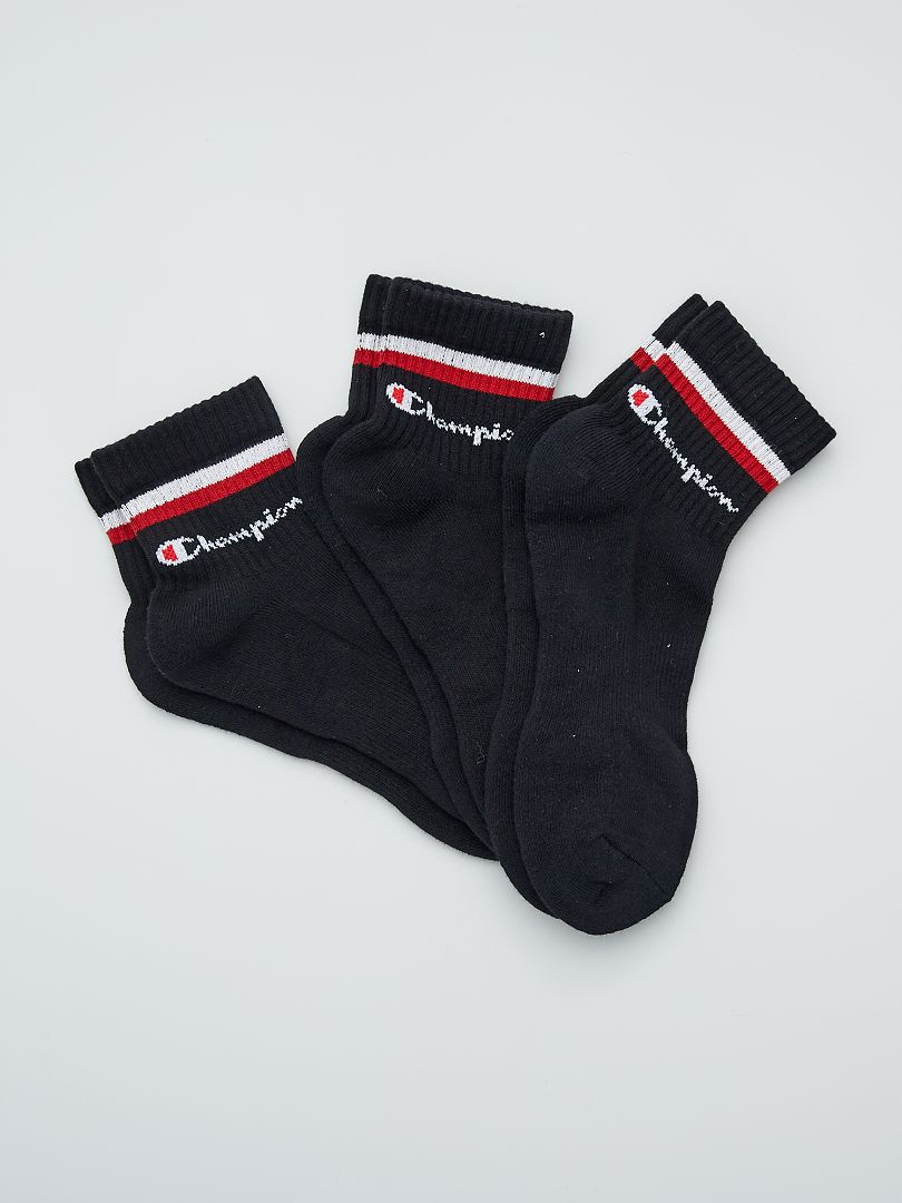 Pack de 3 pares de calcetines 'Champion' NEGRO - Kiabi