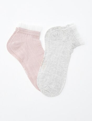 Pack de 3 pares de calcetines con volantes