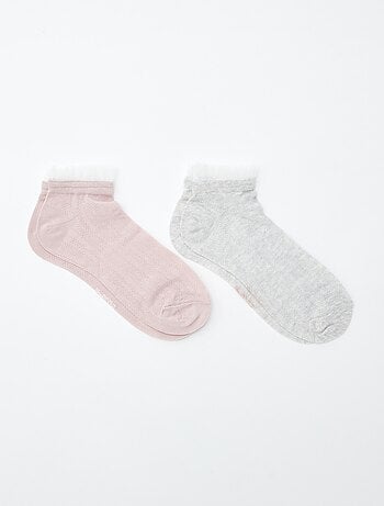 Pack de 3 pares de calcetines con volantes