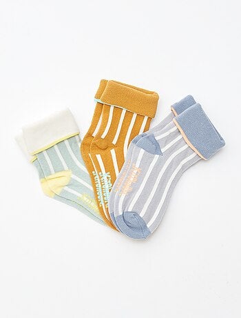 Pack de 3 pares de calcetines con vuelta