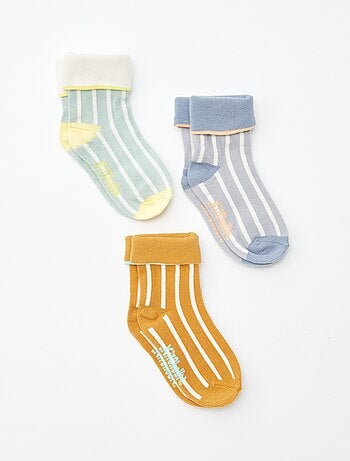 Pack de 3 pares de calcetines con vuelta