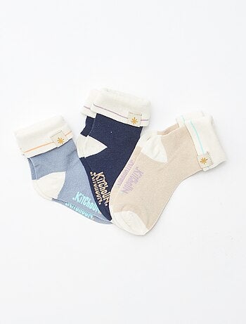Pack de 3 pares de calcetines con vuelta
