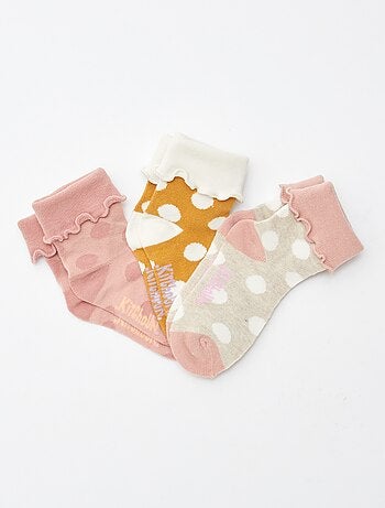 Pack de 3 pares de calcetines con vuelta