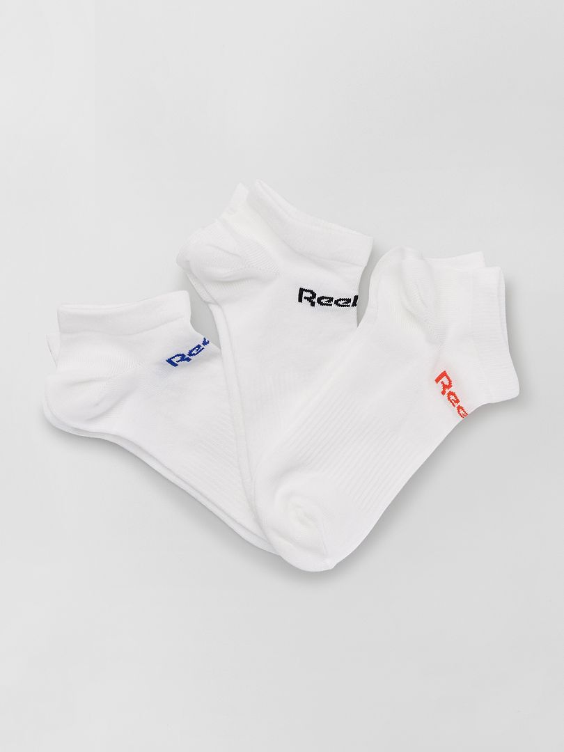 Pack de 3 pares de calcetines cortos 'Reebok' BLANCO - Kiabi