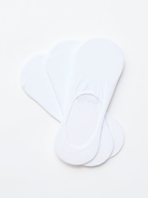 Pack de 3 pares de calcetines de algodón liso - Kiabi