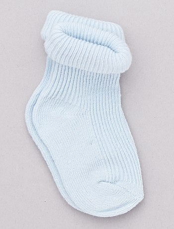 Niño 0-36 meses - Pack de 3 pares de calcetines de algodón orgánico - Kiabi