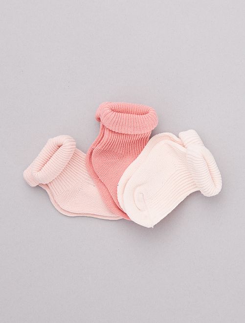 Pack de 3 pares de calcetines de algodón orgánico - Kiabi