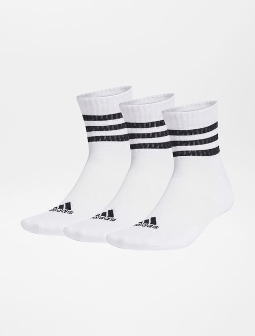 Pack de 3 pares de calcetines de altura media 'Adidas' - Kiabi