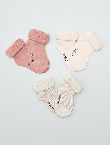 Pack de 3 pares de calcetines de bebé