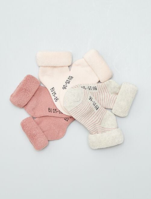 Pack de 3 pares de calcetines de bebé - Kiabi