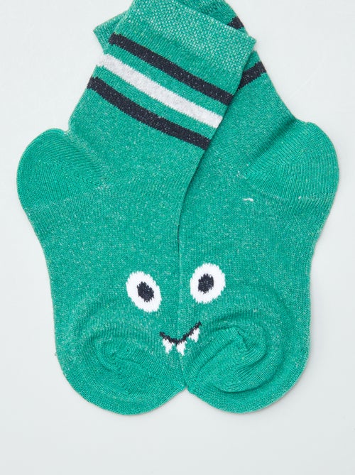 Pack de 3 pares de calcetines de colores - Kiabi