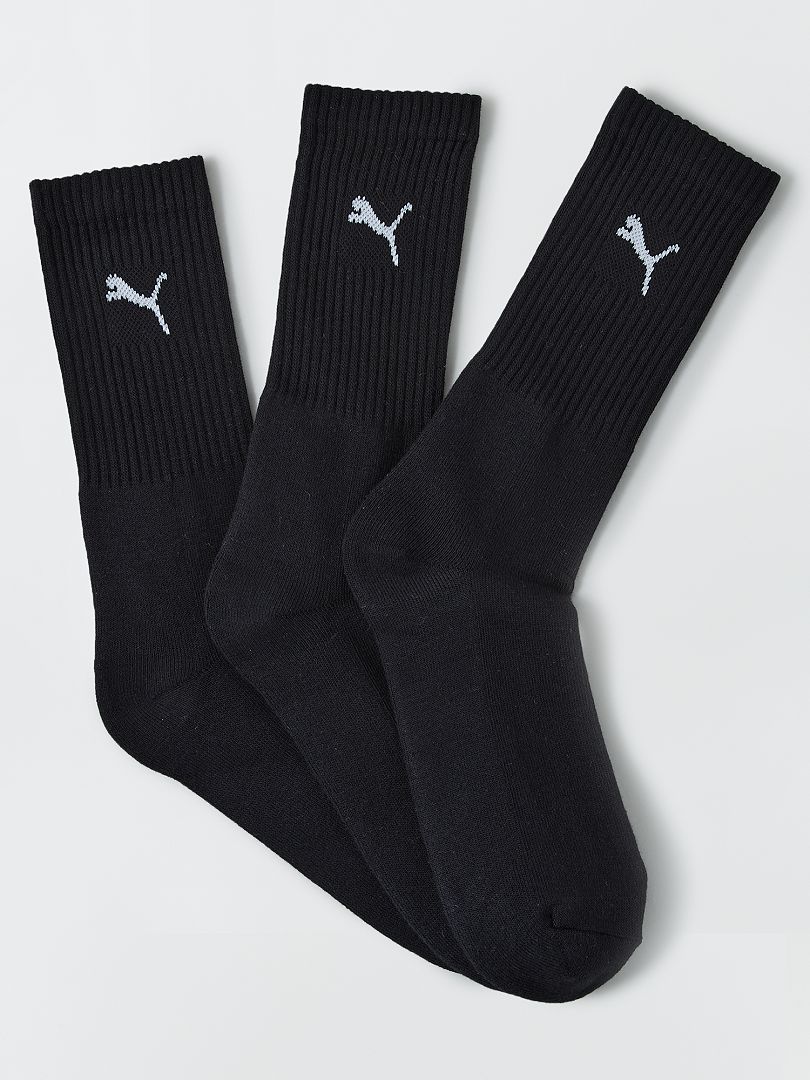 Pack de 3 pares de calcetines de deporte 'Puma' negro - Kiabi