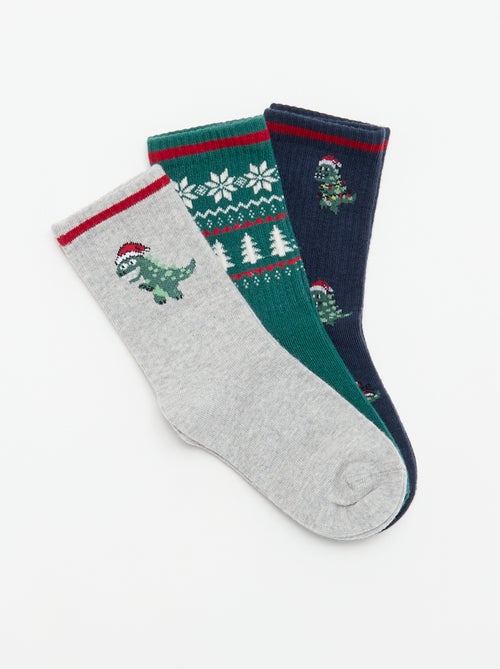 Pack de 3 pares de calcetines de Navidad - Kiabi
