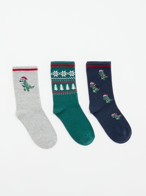 Pack de 3 pares de calcetines de Navidad - Kiabi