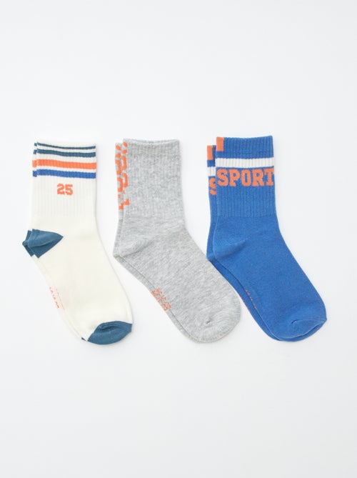 Pack de 3 pares de calcetines de tennis - Kiabi