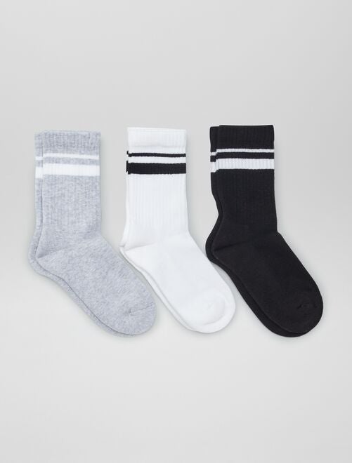 Pack de 3 pares de calcetines deportivos - Kiabi