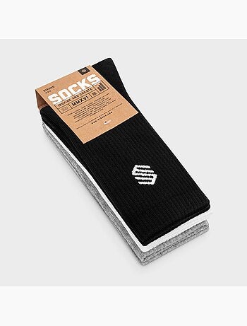 Pack de 3 pares de calcetines deportivos lifestyle hombre y mujer step