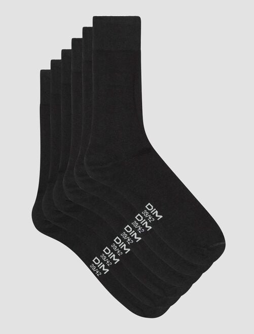Calcetines tobilleros 'DIM' transparentes - 20D - negro - Kiabi - 7.00€