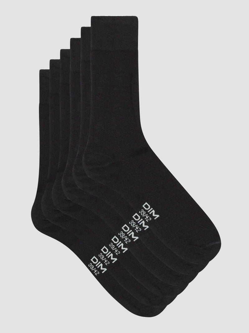 Pack de 3 pares de calcetines 'DIM' negro - Kiabi