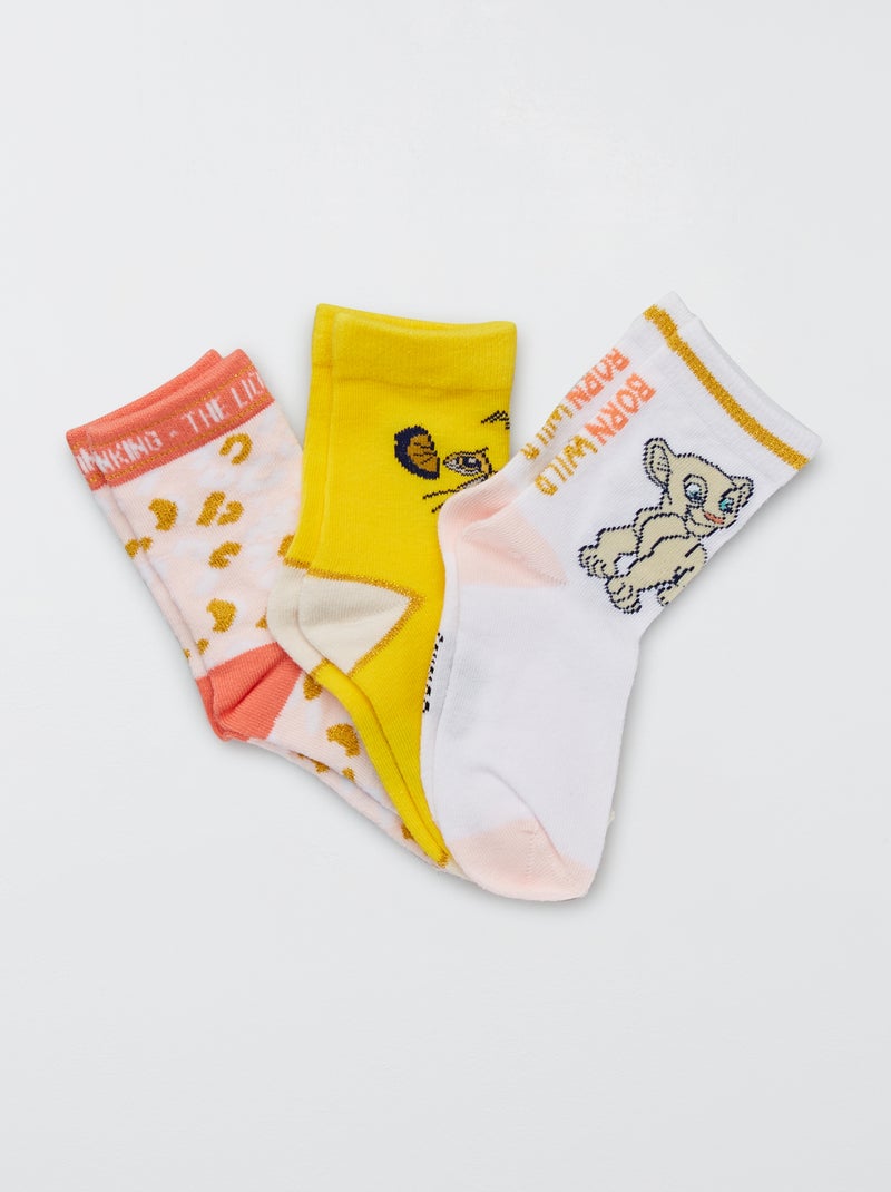 Pack de 3 pares de calcetines 'Disney' BEIGE - Kiabi