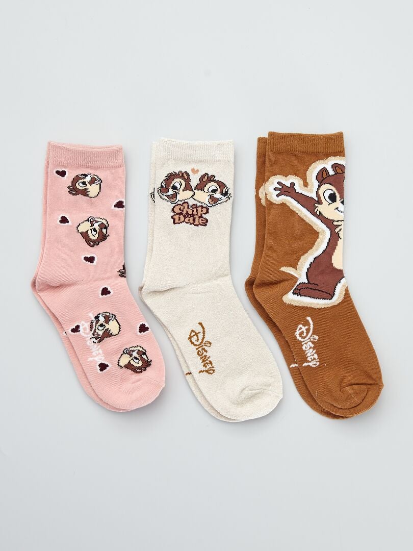 Pack de 3 pares de calcetines 'Disney' MARRON - Kiabi