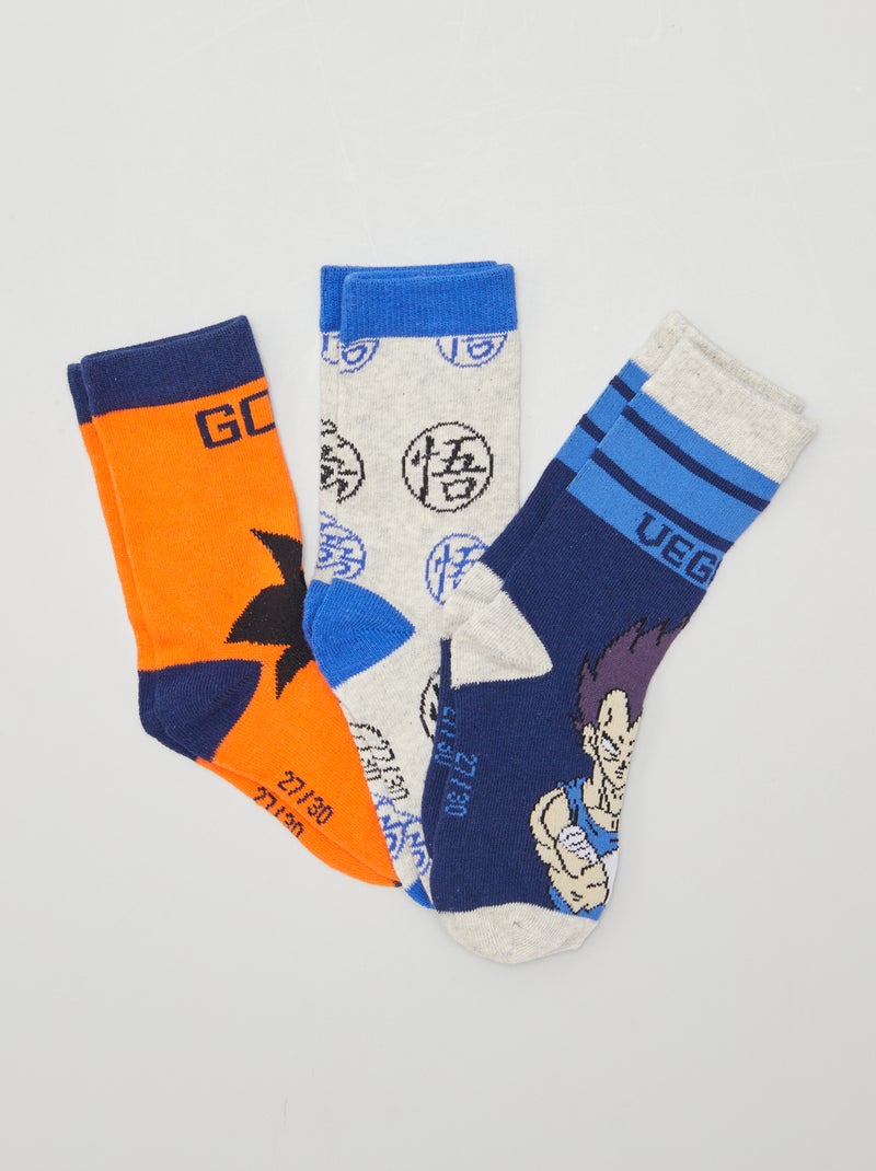 Pack de 3 pares de calcetines 'Dragon Ball Z' dragón - Kiabi
