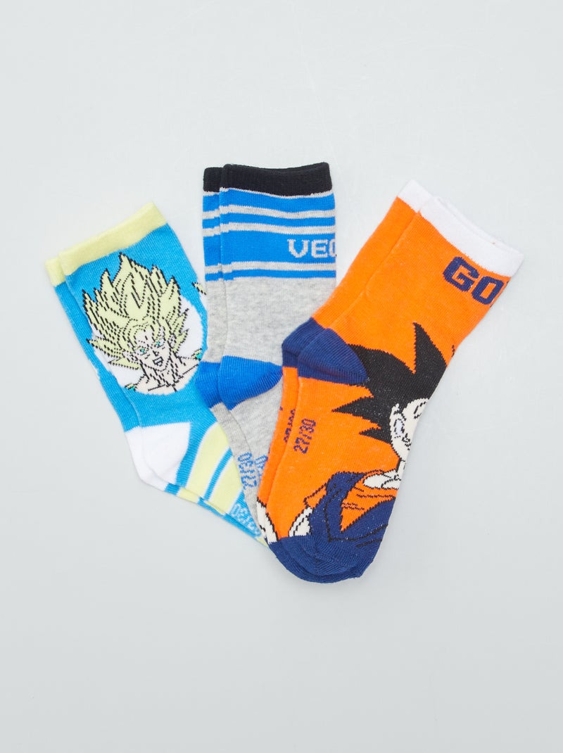 Pack de 3 pares de calcetines 'Dragon Ball Z' NARANJA - Kiabi
