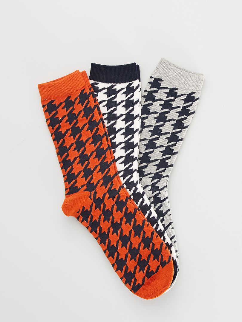 Pack de 3 pares de calcetines gris - Kiabi