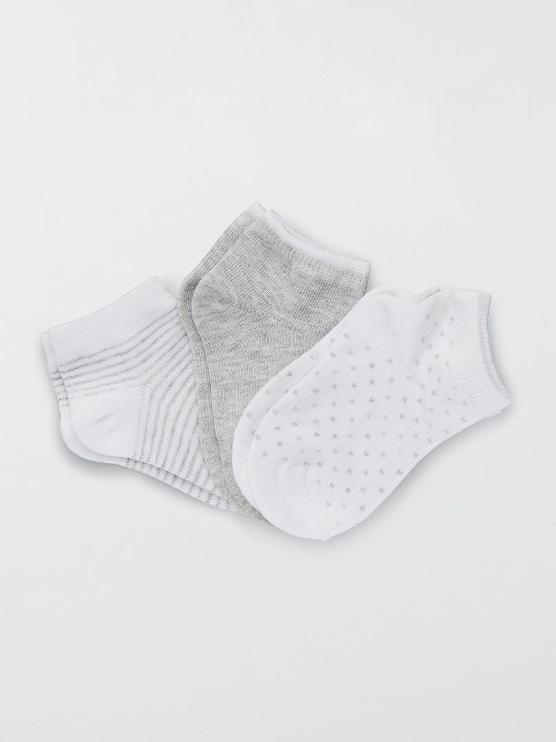 Pack de 3 pares de calcetines GRIS - Kiabi