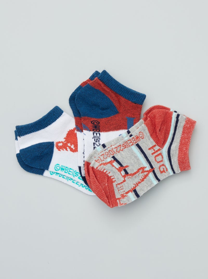 Pack de 3 pares de calcetines 'Harry Potter' gris/naranja - Kiabi