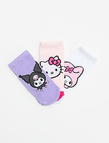 Pack de 3 pares de calcetines 'Hello Kitty'