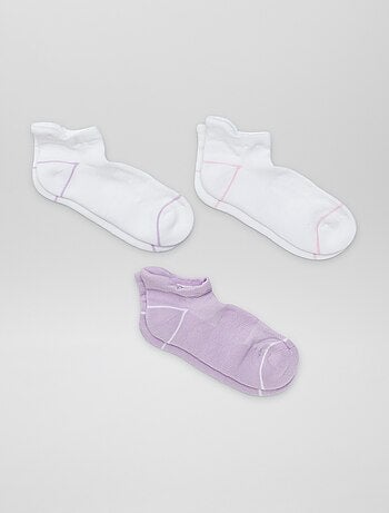Pack de 3 pares de calcetines invisibles deportivos