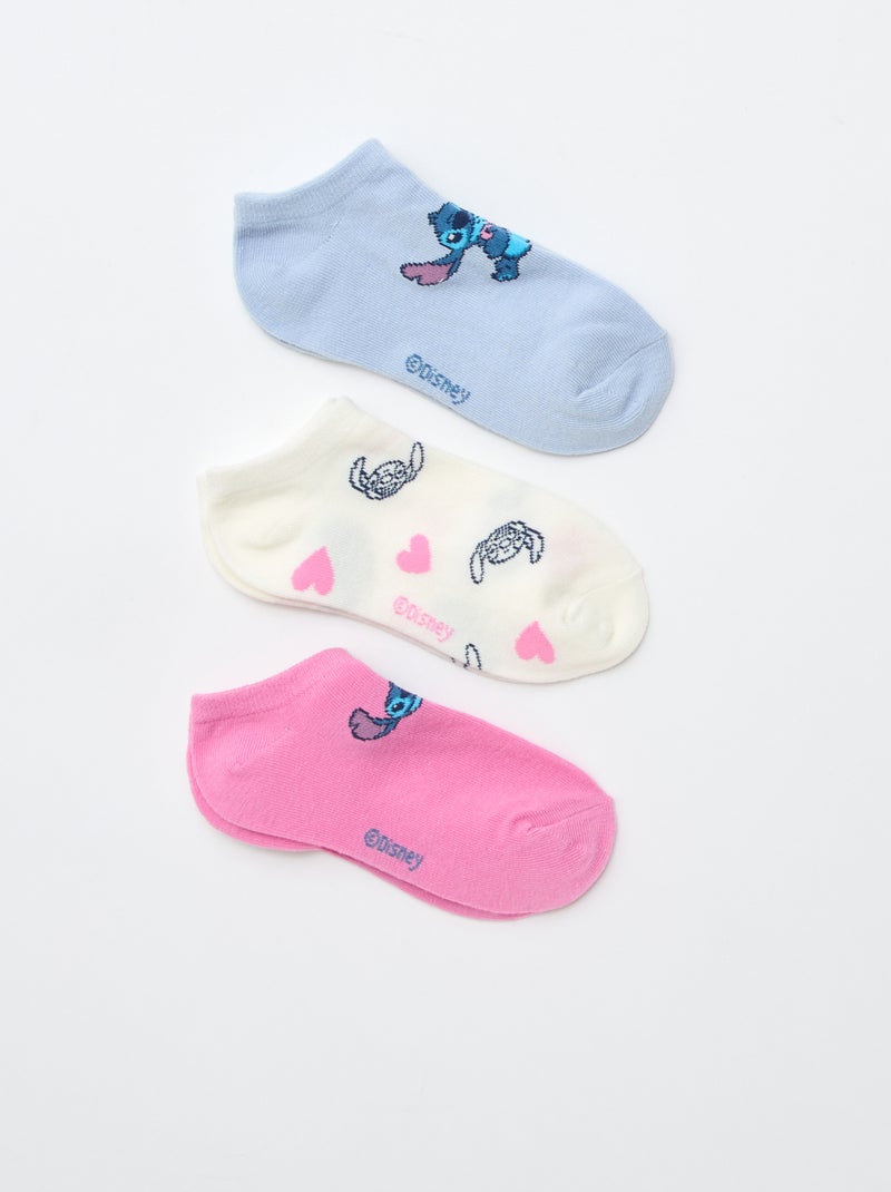 Pack de 3 pares de calcetines invisibles 'Disney' Rosa - Kiabi