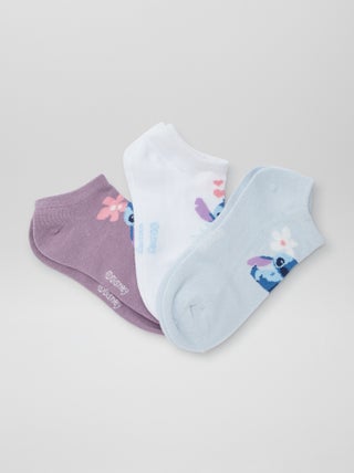 Pack de 3 pares de calcetines invisibles 'Stitch' 'Disney'