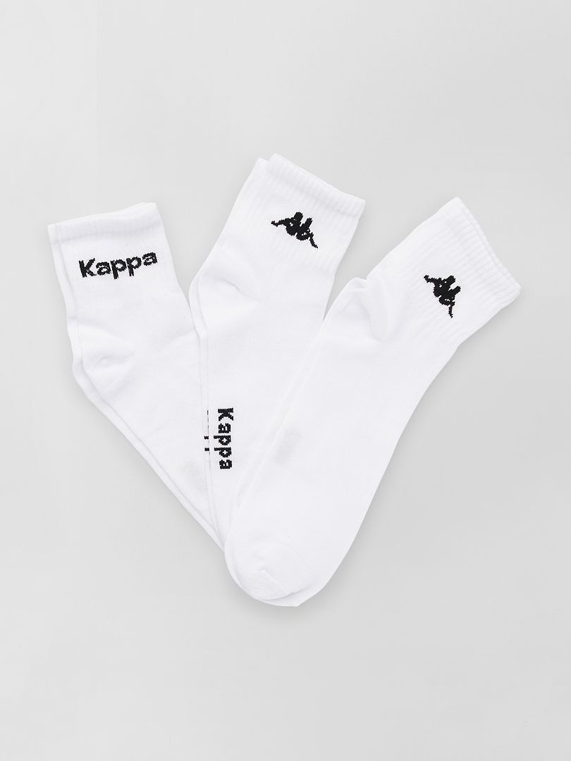 Pack de 3 pares de calcetines 'Kappa' blanco - Kiabi