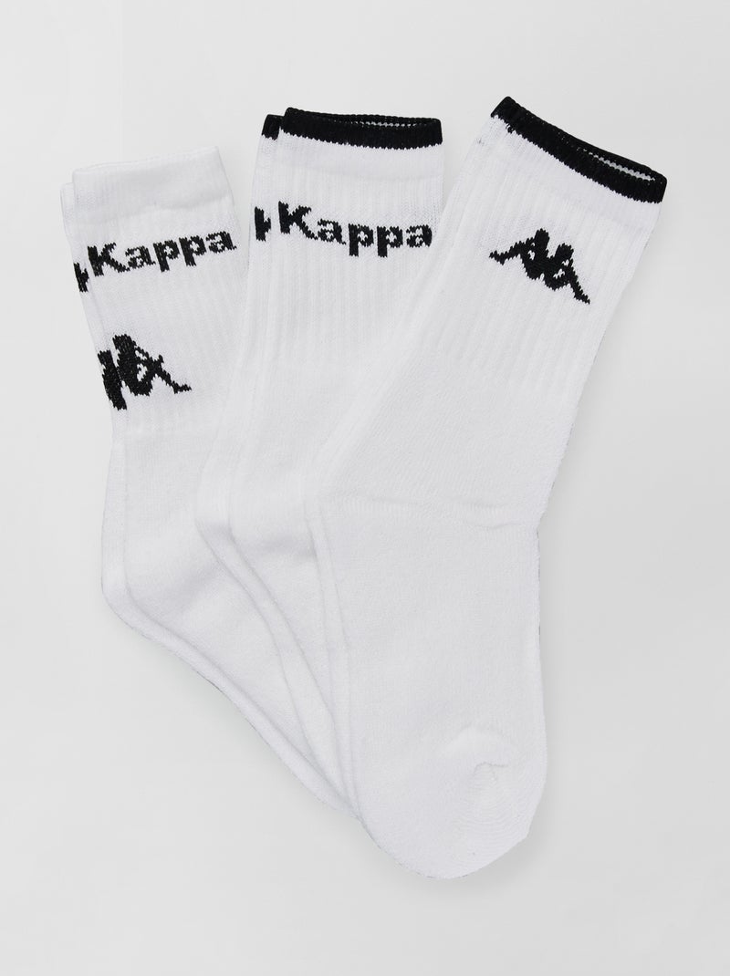 Pack de 3 pares de calcetines 'Kappa' blanco - Kiabi