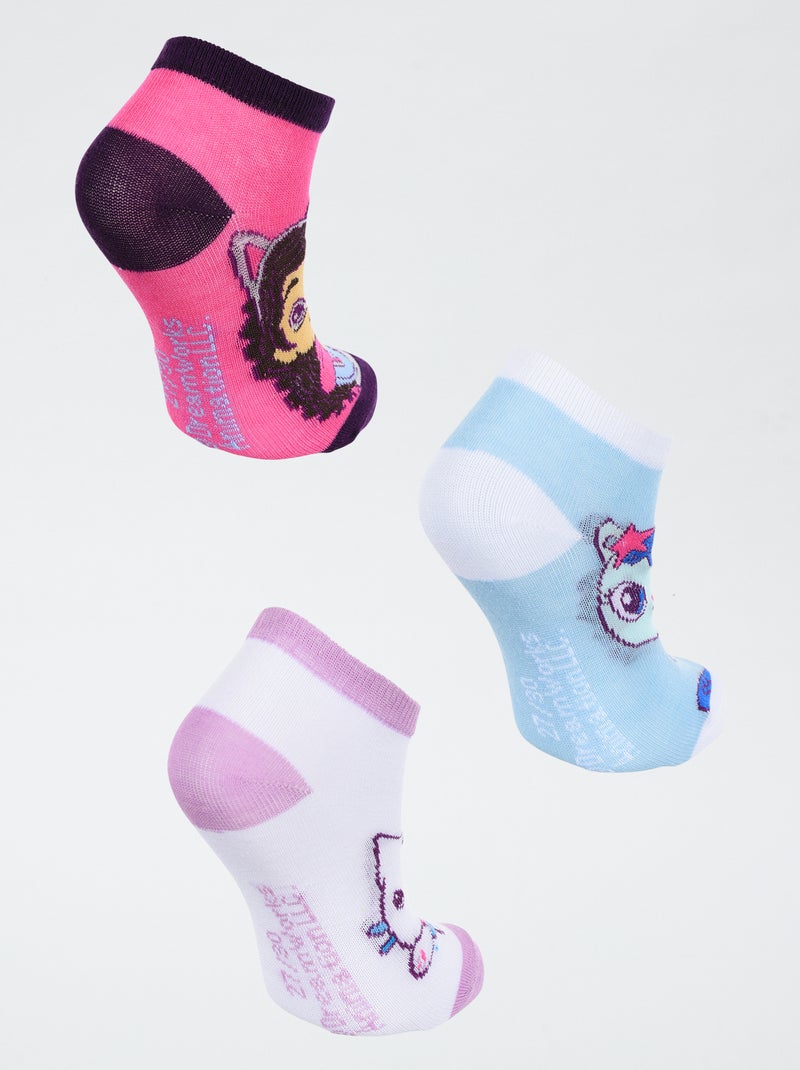 Pack de 3 pares de calcetines 'La casa de muñecas de Gabby' ROSA - Kiabi