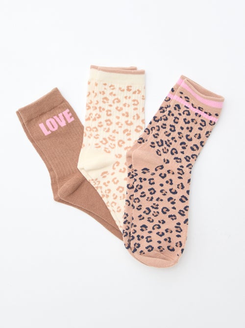 Pack de 3 pares de calcetines - Kiabi