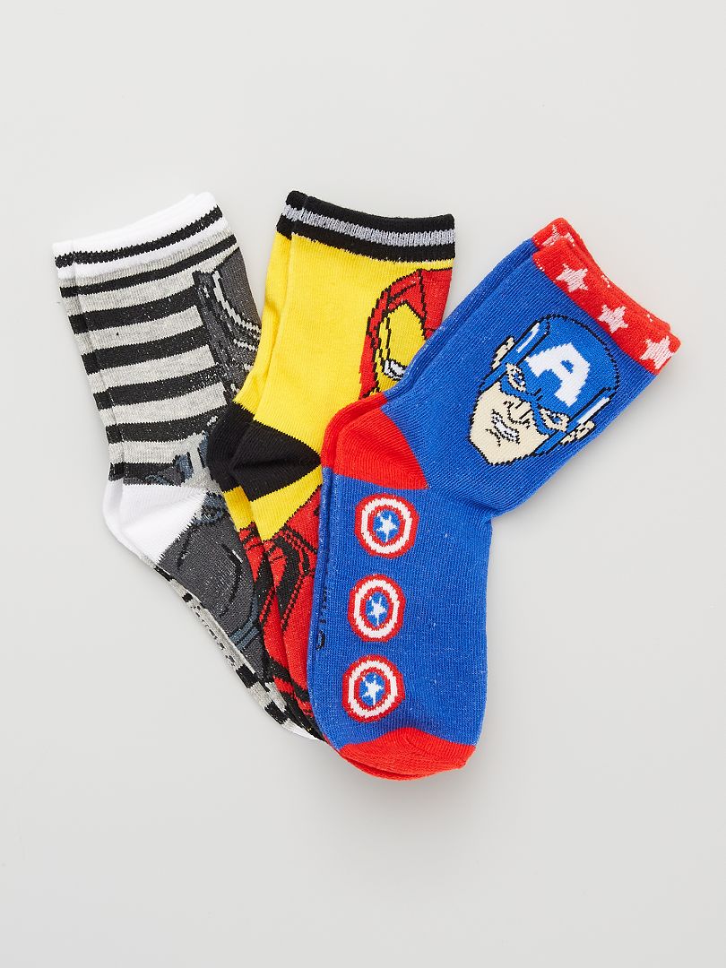 Pack de 3 pares de calcetines 'Marvel' AZUL - Kiabi
