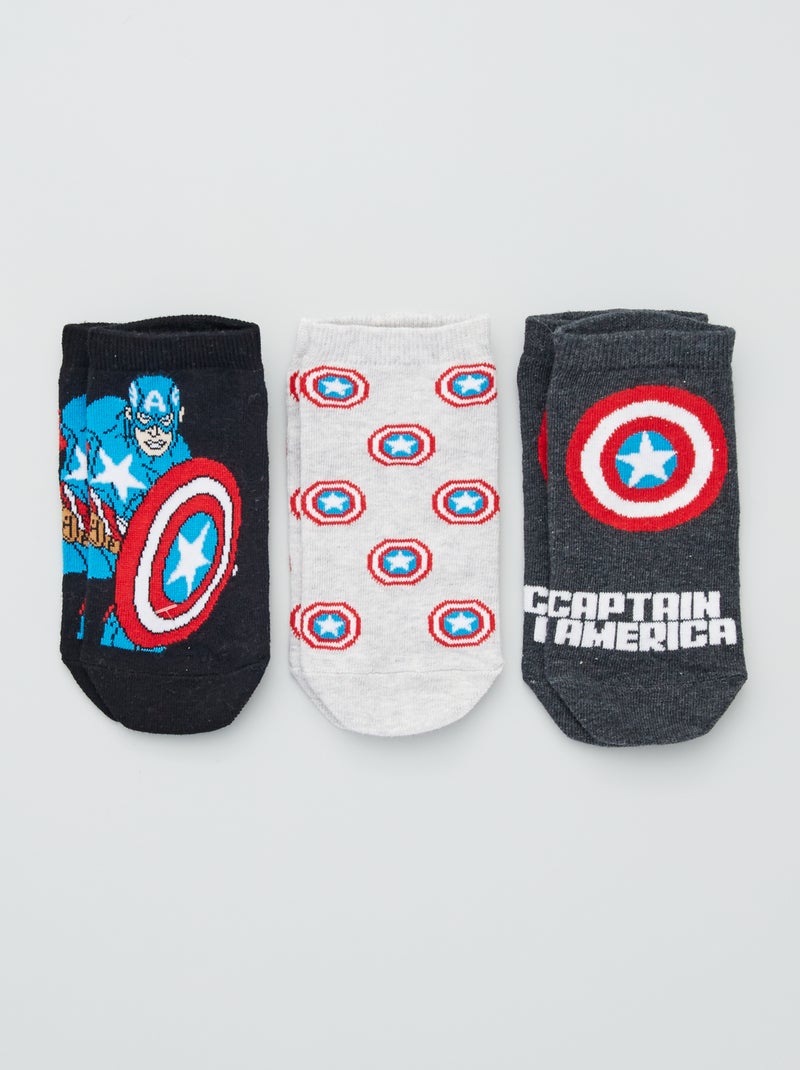 Pack de 3 pares de calcetines 'Marvel' GRIS - Kiabi