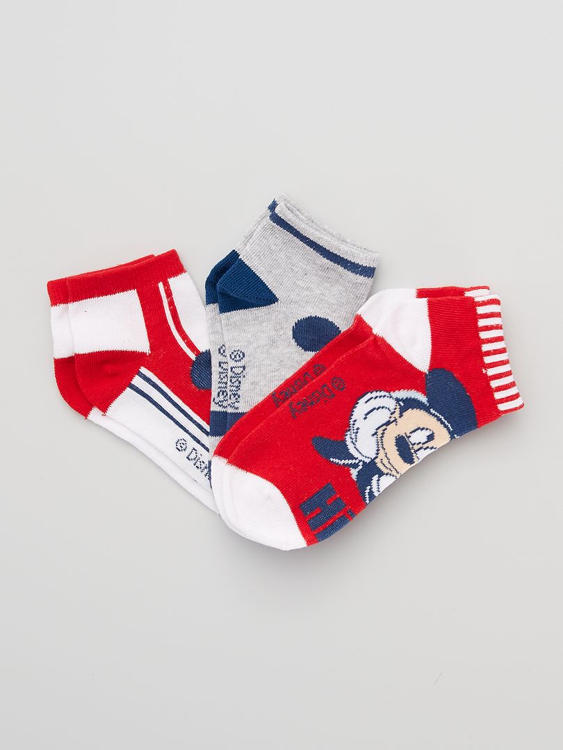 Pack de 3 pares de calcetines 'Mickey' 'Disney' NEGRO - Kiabi