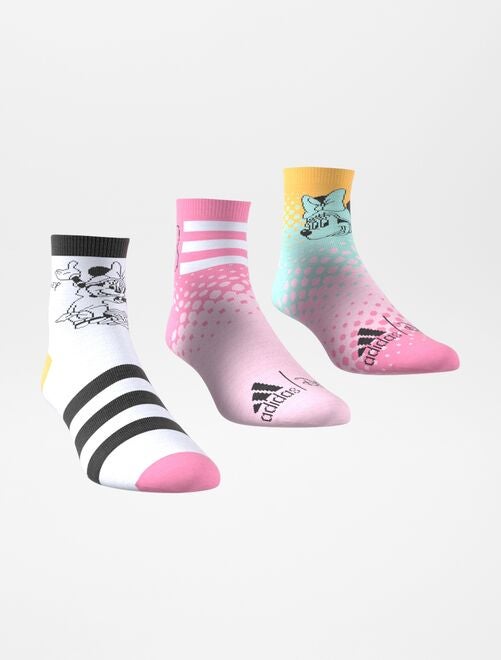 Pack de 3 pares de calcetines 'Minnie' 'Adidas' - Kiabi