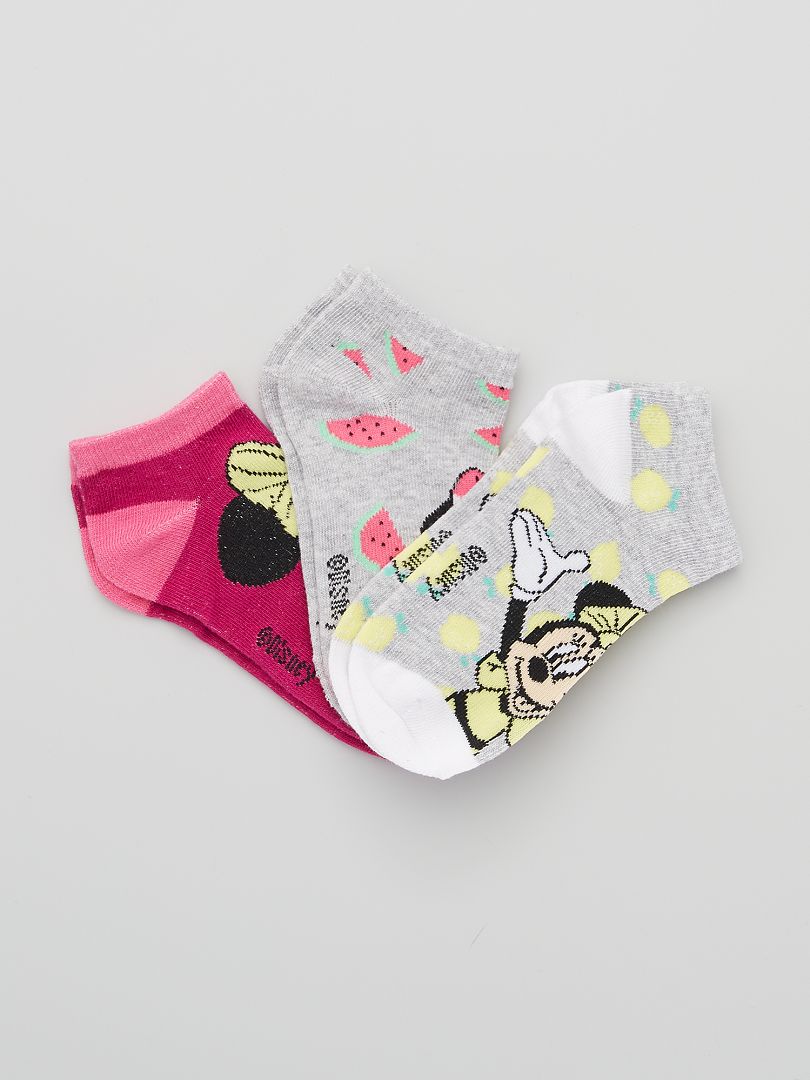 Pack de 3 pares de calcetines 'Minnie' 'Disney' BLANCO - Kiabi
