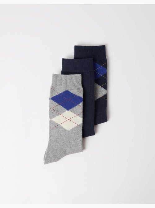 Pack de 3 pares de calcetines, mo fashion - Kiabi Pack de 3 pares de calcetines, mo fashion - Kiabi